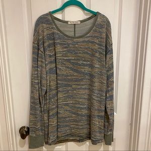 Free People Arielle Tiger Knit Top